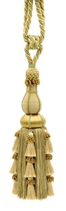12" Large Elegant Tassel Tieback Medium Beige, Sage Green, Gold [Invidual] - Picture 1 of 1