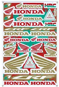 Juego de 27 pegatinas adhesivas logotipo emblema HRC ONE FX Honda moto motocicleta - Imagen 1 de 1