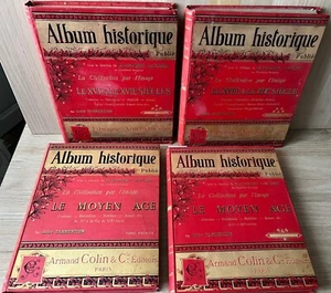 Parmentier Album historique Moyen Age, XVI-XVII, XVIII-XIX 4 vol. iconographie - Foto 1 di 24