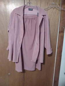 Notations Women's 2 Piece Suit 4 Button Pink Size Large - Picture 1 of 6
