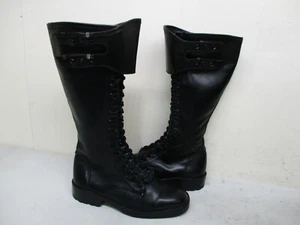 Botas de motociclista Lagosud Spa de cuero negras con cremallera hasta la rodilla para mujer talla 39 EUR - Imagen 1 de 8