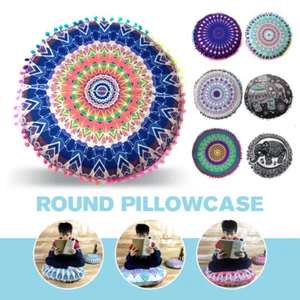 Mandala Floor Pillows Case Indian Tapestry Boho Throw Meditation Cushion Cover - Picture 1 of 37