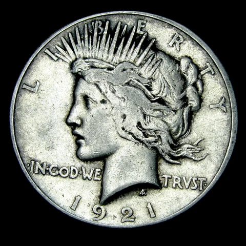 1921 Peace Dollar Silver ---- Nice Key Date Coin ---- #SW494 Cover