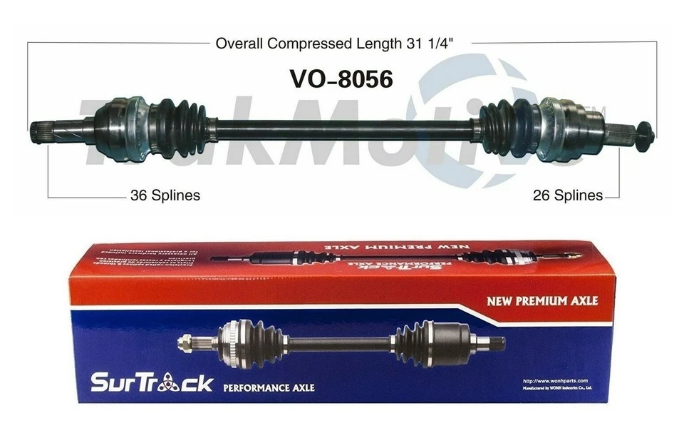 Eje trasero izquierdo o derecho CV SurTrack para Volvo XC90 2003-2006 VO-8056 Foto 1 de 1