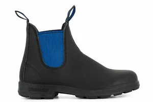Blundstone Boots Unisex Style 515 Australian Chelsea - Black / Blue - Picture 1 of 4