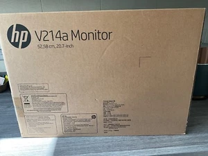 HP V214a 20.7" Full HD 1080p TN LED Monitor - HDMI VGA Ports - New - Picture 1 of 3