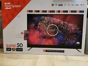 Tv 50 pollici 4k smart Telesystem nuovo arrivato con schermo rotto USO RICAMBI - Foto 1 di 3
