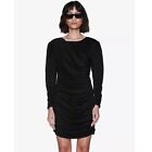 Anine Bing Alaia Ruched Mini Dress Black Size M