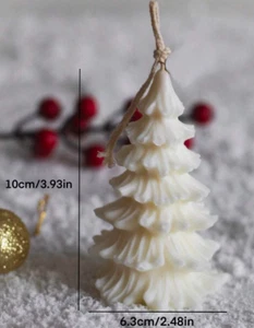 1pc Christmas Tree Candle Inco Style Home Décor Xmas Decoration Scented Candles - Picture 1 of 1