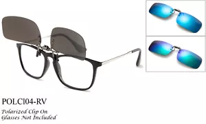 Clip on Sunglasses Polarized Flip up Glasses Sports Driving Outdoor Eye Protect - Picture 1 of 4