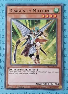 Dragunity Militum HAC1-DE154 Yu-Gi-Oh Karte 1. Auflage Neu - Bild 1 von 3