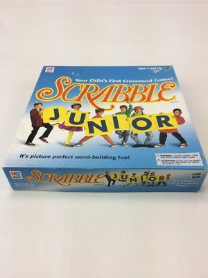 SCRABBLE JUNIOR 1999 Your Child's First Crossword Game Complete Set  - Image 1 of 4