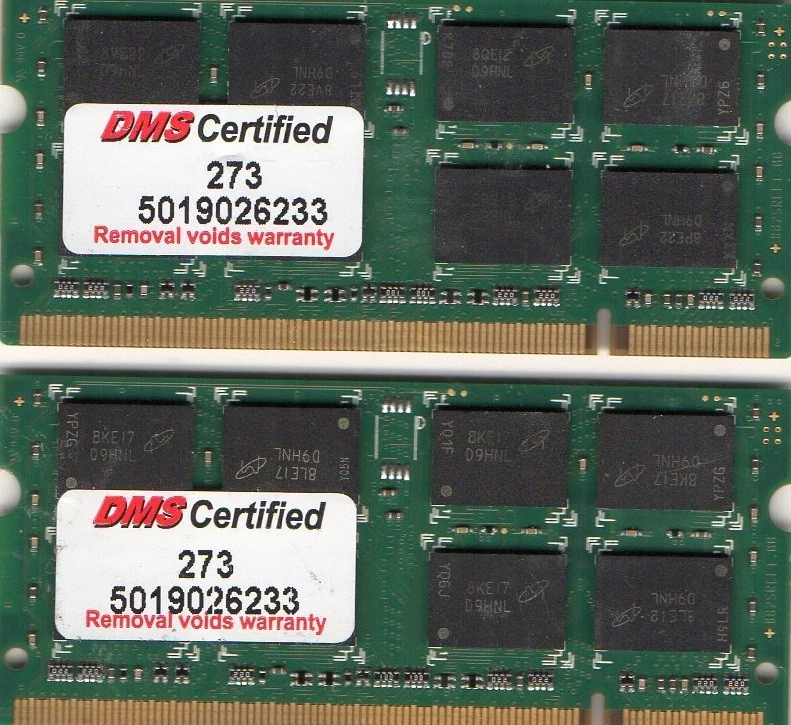 4GB 2x 2GB Kit HP Compaq 6510b 6515b 6520s 6530b 6530s 6535b 6535s 6710b Memory - Image 1 of 1