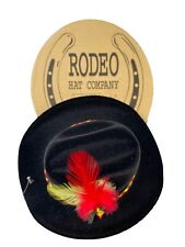 Cowboy Hat Christmas Ornament Dept 56 Rodeo Hat Company in Original Box Mini Hat