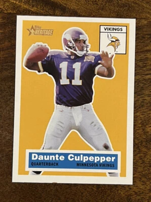 2001 Topps Heritage Football Card #23 Daunte Culpepper  - Image 1 of 2