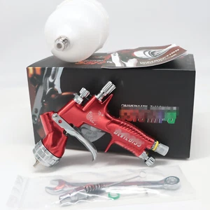 Automobile Spray Gun HVLP Red Tool Spray Gun TE20 Hood 1.3mm Gun Nozzle New - Picture 1 of 8