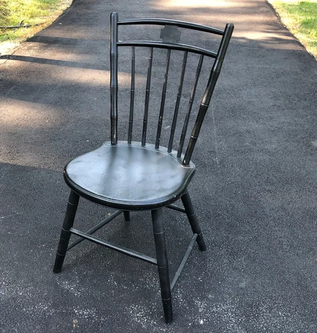 Antique Black Windsor Chair Cover