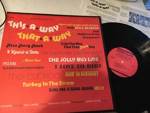 ELLA JENKINS ~ THIS-A-WAY THAT-A-WAY ~ LP INSERT 1973 ~ VG+/VG+ - Bild 1 von 1