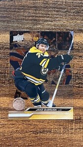 2023-24 Upper Deck Series 1 Clear Cut Jake DeBrusk #11 - Boston Bruins