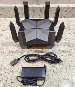 Tp-Link Archer AXE300 -- AXE16000 Quad Band -- WiFi 6E Router -- Multi-Gig Ports - Picture 1 of 8