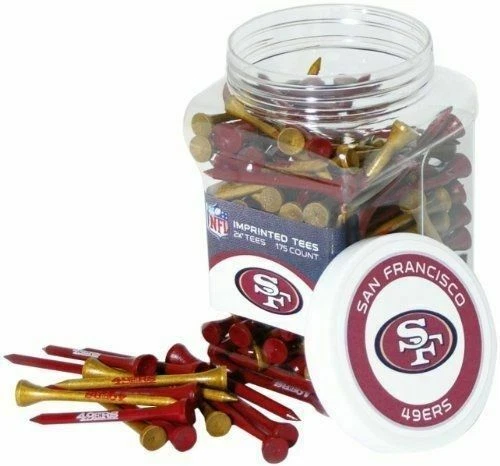 San Francisco 49ers Official NFL 175 Tee Jar by Team Golf 32751