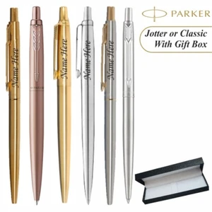 PLUMA PARKER PERSONALIZADA CLÁSICA O JOTTER | ORO ROSA | ORO | PLATA - TINTA AZUL - Imagen 1 de 16
