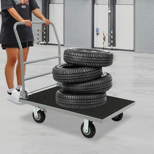 998kg/2200lbs Plattformwagen Wagen Dolly Faltbar Wagen Schwerlast Schiebewagen - Bild 1 von 18