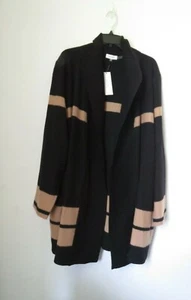 Calvin Klein Wool Blend Color Block Cardigan Size 2X NWT - Picture 1 of 10