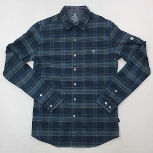Kuhl Hemd Herren mittelgrau blau Independent Flanell Tartan kariert Slim Fit - Bild 1 von 20