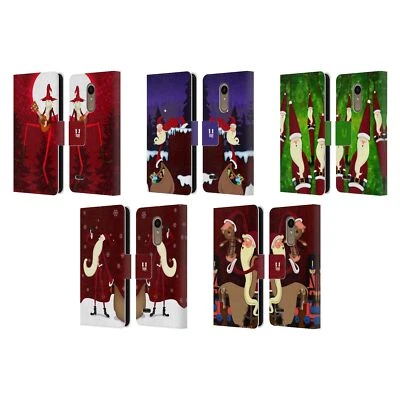 FUNDA BILLETERA LIBRO CUERO SANTA DELGADA HEAD CASE DESIGNS PARA TELÉFONOS LG 1 Foto 1 de 4