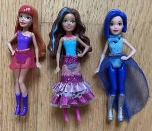 BARBIE ROCK 'N ROYALS MINI DOLL Lot Of 3, 4” Dolls EUC! - Picture 1 of 2