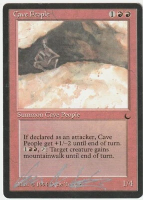 The Dark   MTG     Cave People  Signed by  Drew Tucker - Image 1 of 2