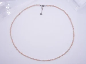 Natural Sunstone Faceted Round Gemstone Beaded 2-3MM Women Choker Necklaces 18'' - Picture 1 of 15