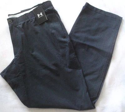 NWT $85 Men's UNDER ARMOUR Vented GOLF PANTS Black STORM Water Repel 38x32 - Image 1 of 4