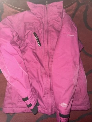 Columbia Youth Girls Size 10/12 Rain Snow Jacket Fuchsia Waterproof Breathable - Image 1 of 4