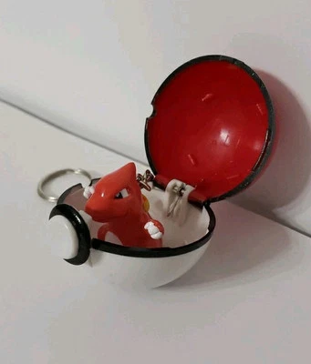 CHARMELEON POKEBALL KEYCHAIN FIGURE 1999 Basic Fun Pokemon NM - Image 1 of 4