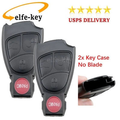 2 Repuestos Llave Inteligente Coche Mando a Distancia Carcasa 4b para Mercedes Benz IYZ-3312 Foto 1 de 4