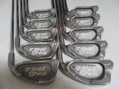 PING ZING2 Iron Set 10pcs 2-sw JZ Shaft Flex Unknown Red Dot (3I Orange Dot) - Image 1 of 4
