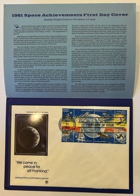 1981 Space Achievements First Day of Issue America’s - Image 1 of 4