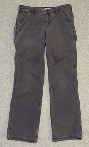 Pantaloni da lavoro Carhartt donna robusti flessibili larghi 6 corti grigio tela falegname - Foto 1 di 13