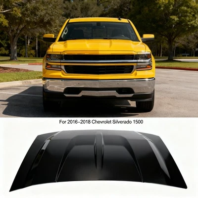 Primed Steel Hood Panel for Chevrolet Silverado 1500 2016-2018 Foto 1 de 4