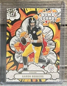 🔥2025 Panini Donruss Bomb Squad! Aaron Rodgers Steelers QB Future HOFer 🔥 - Bild 1 von 2