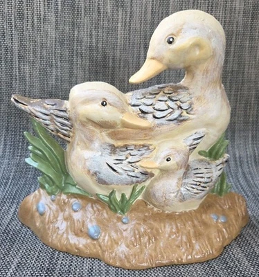 Cast Iron Painted Door Stop Stay Three Ducks Farm Farmhouse Kitchen Decor Heavy - Image 1 of 4