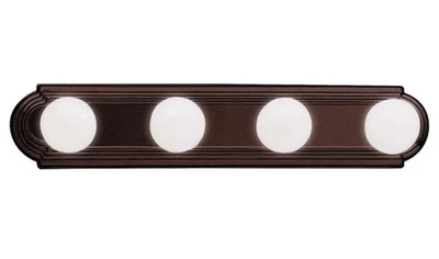 Kichler 5017 Bath & Vanity 24" Wide 4-Bulb Bathroom Light Fixture Bronze 5017TZ - Image 1 of 3