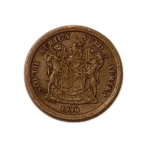 Sudafrica Moneta 5 Cents Centesimi 1990 Circolata - Numismatica  - Imagen 1 de 2