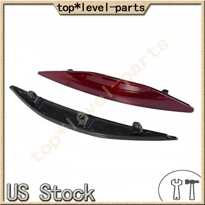 NEW Dark Red Lens Rear Bumper Reflector Lenses For Volkswagen Golf 2017-2015 USA Foto 1 de 4