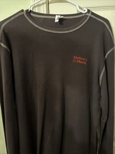 Maker’s Mark Whisky Large Embroidered Long Sleeve Shirt, Rare,  Art On Back - Picture 1 of 6