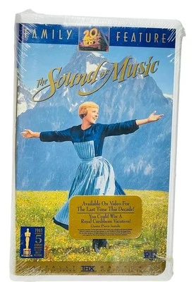 VHS NEW THE SOUND OF MUSIC 1996 WIDESCREEN 5 OSCARS JULIE ANDREWS SURROUND SOUND - Image 1 of 4