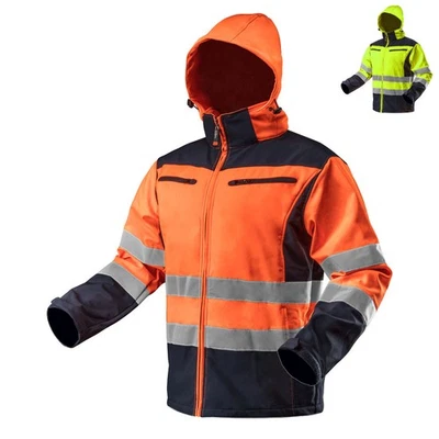 Softshell Warnjacke Softshelljacke Arbeitsjacke Übergangsjacke wasserdicht - Bild 1 von 4