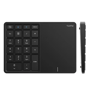 Rechargeable Numeric 22 keys Keypad With Touchpad Bluetooth 2.4G Wireless - Afbeelding 1 van 16